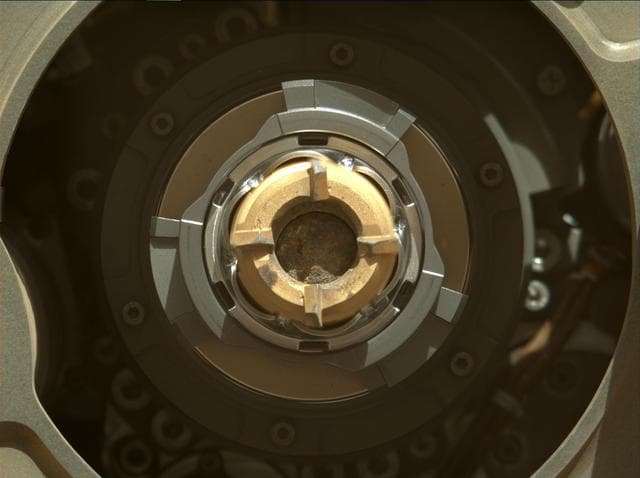 NASA image: Sample Tube in Perseverance's Drill With Rock Core