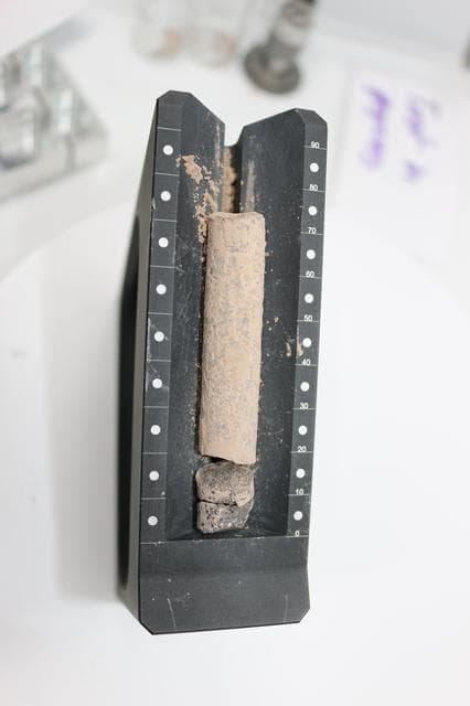 NASA image: Cored-Rock Sample From Perseverance Test