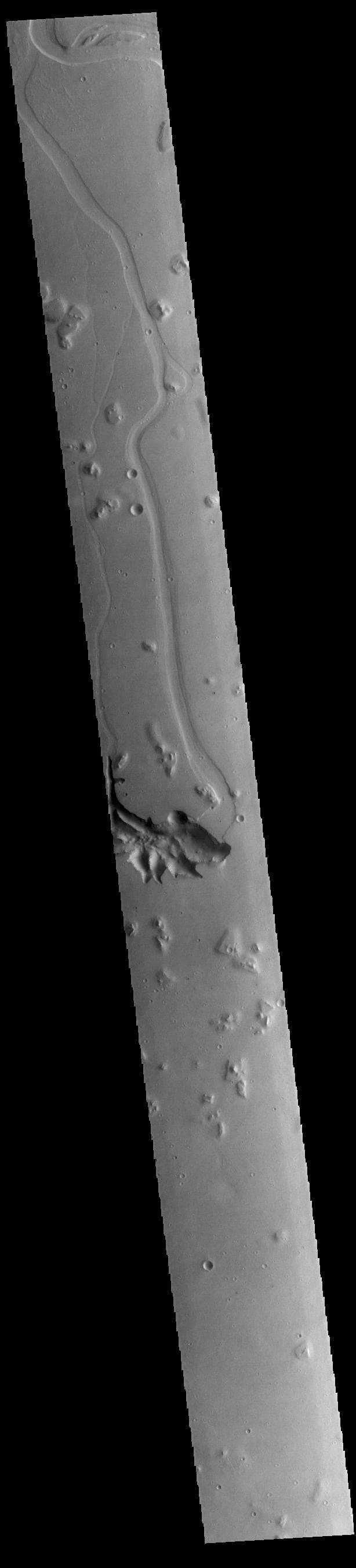 NASA image: Hephaestus Fossae