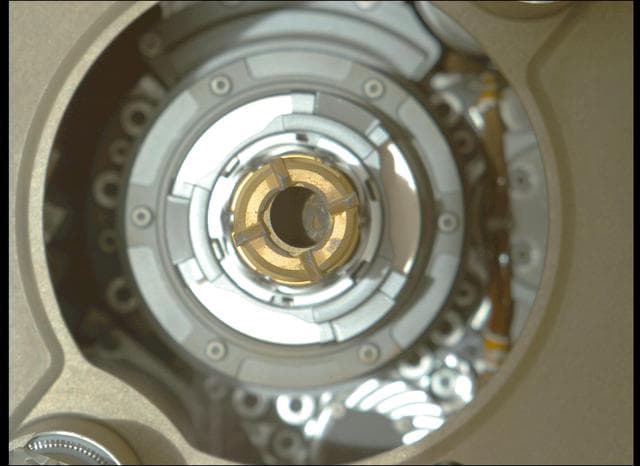 NASA image: Confirmation of Montdenier Sample in Perseverance's Drill