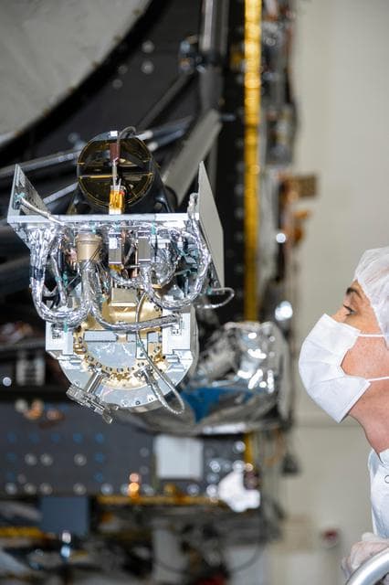 NASA image: Psyche's Gamma Ray and Neutron Spectrometer Up Close