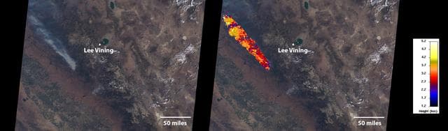 NASA image: MISR Images Oak Fire Near Yosemite