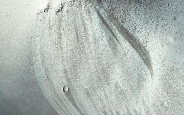 NASA image: Bright and Dark Slope Streaks