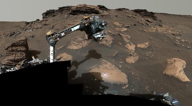 NASA image: Perseverance Workspace at Skinner Ridge
