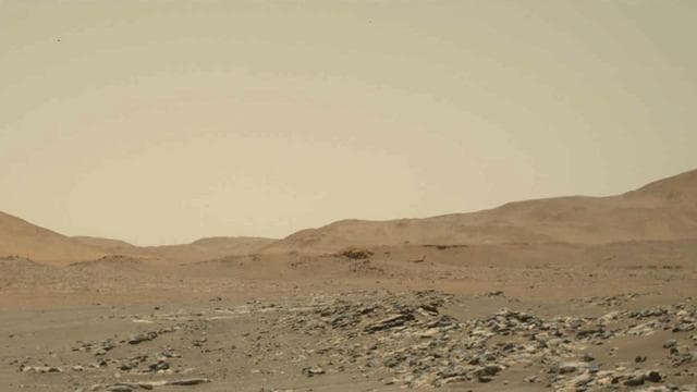NASA image: Ingenuity Mars Helicopter's 13th Flight: Wide-Angle Video From Perseverance