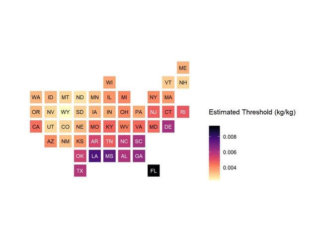 NASA image: State Low-Humidity Thresholds for Flu Outbreaks