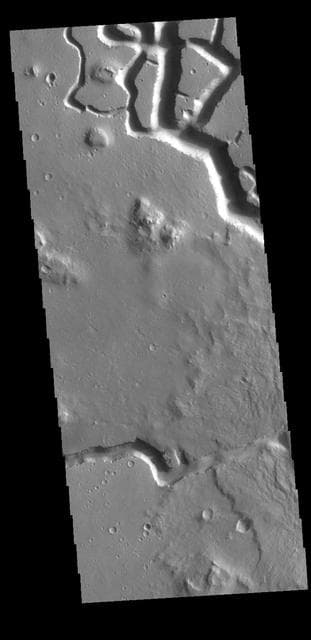 NASA image: Hephaestus Fossae