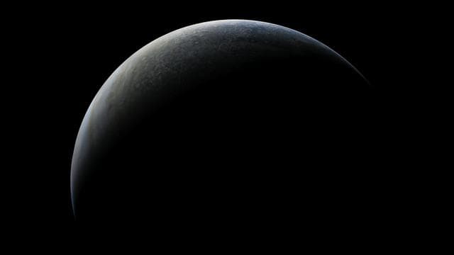 NASA image: A View of Crescent Jupiter from Juno