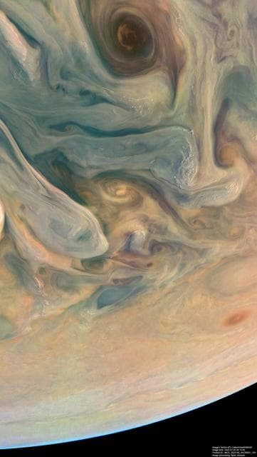 NASA image: NASA's Juno Mission Reveals Jupiter's Complex Colors