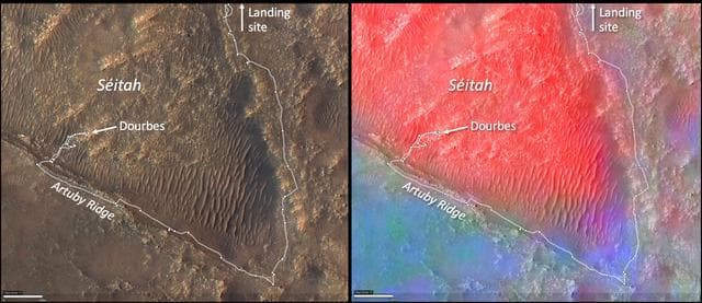 NASA image: Diversity of Séítah Minerals