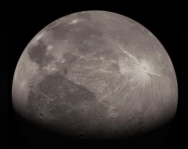 NASA image: Enhanced Ganymede (Enhanced Image)