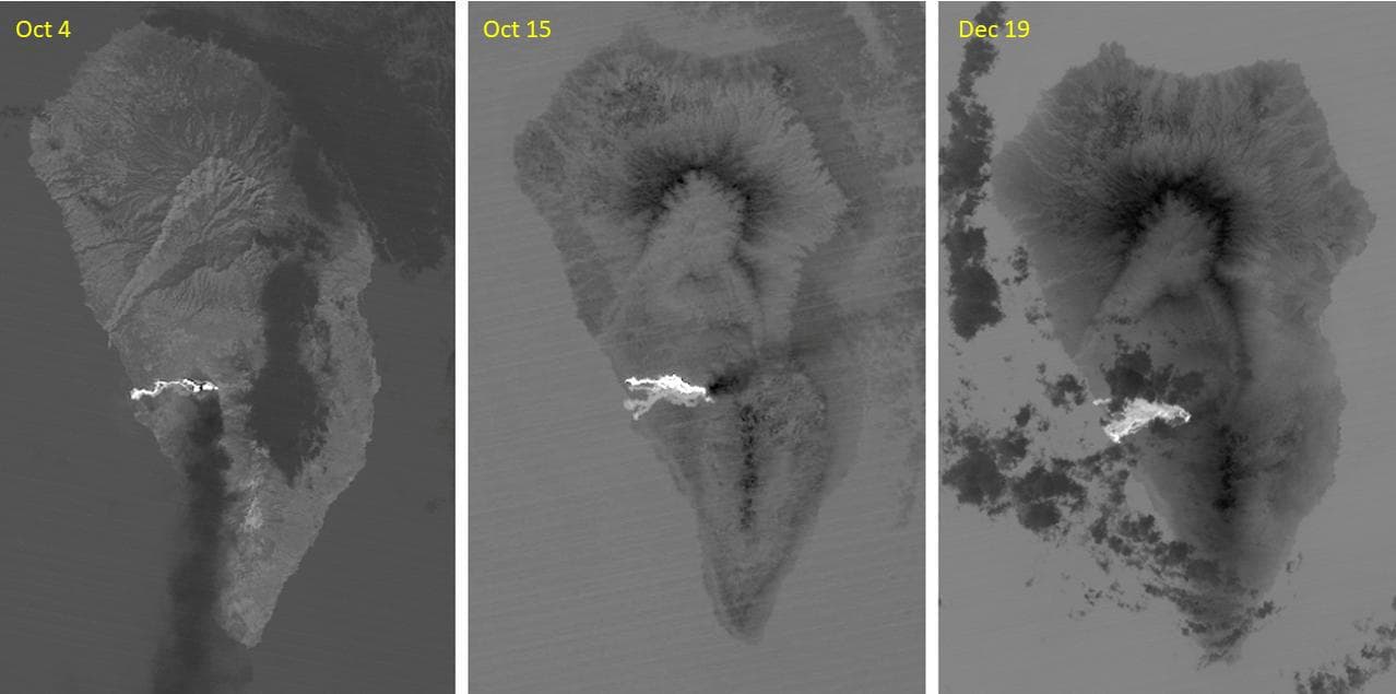 NASA image: Cumbre Vieja volcano, La Palma