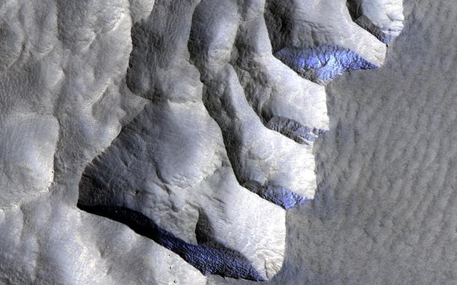 NASA image: Icy Cliffs on Mars