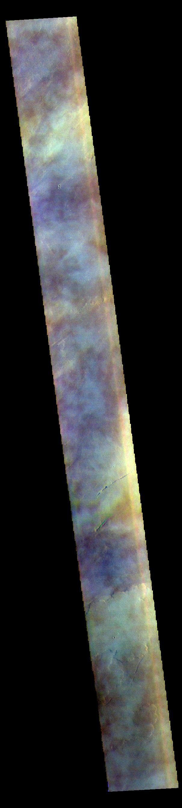 NASA image: Tharsis Clouds - False Color