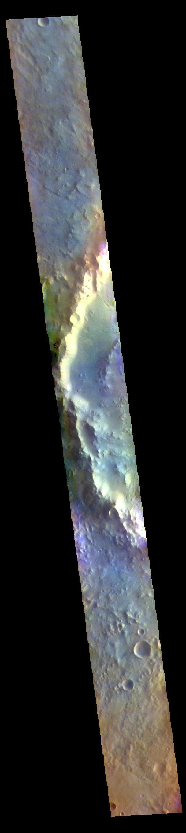 NASA image: Terra Sabaea Craters - False Color