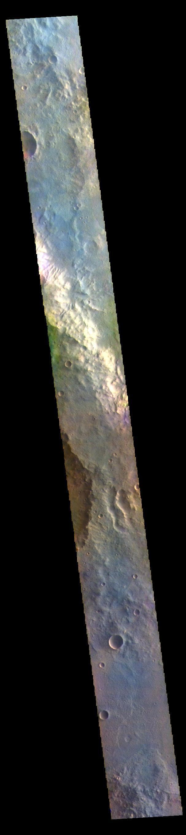 NASA image: Oenotria Scopuli - False Color