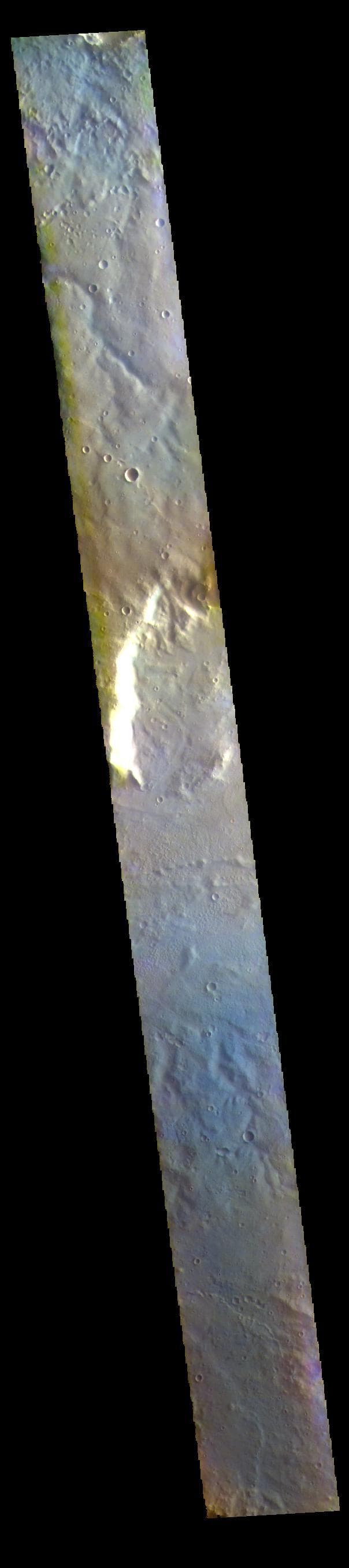 NASA image: Huygens Crater - False Color