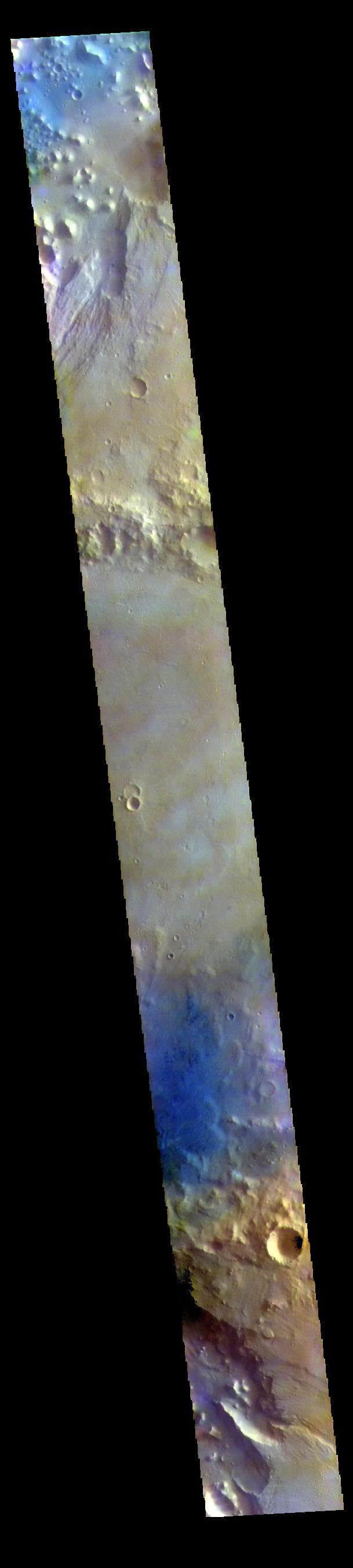 NASA image: Chia Crater - False Color