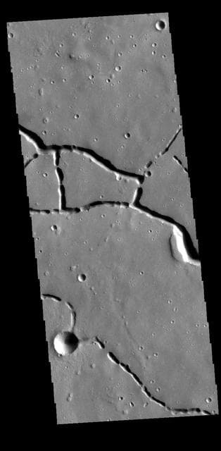 NASA image: Hephaestus Fossae