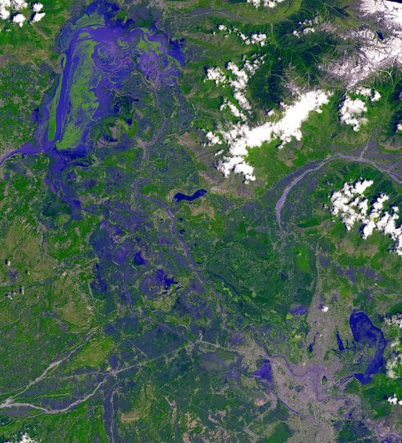 NASA image: Dal Lake, India