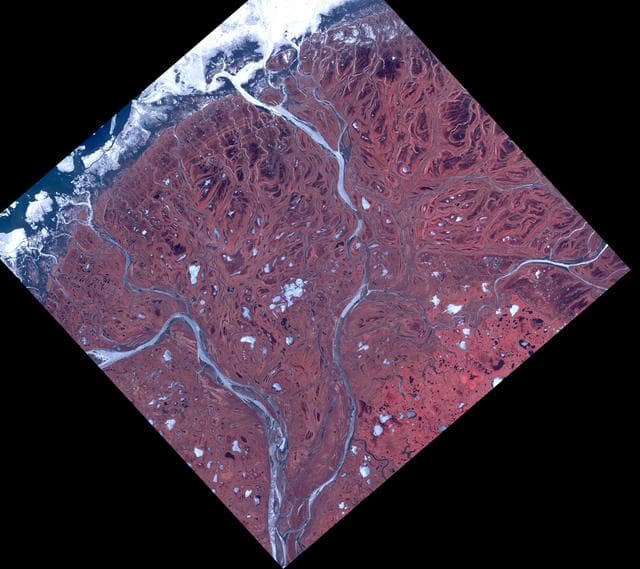 NASA image: Yukon Delta, Alaska
