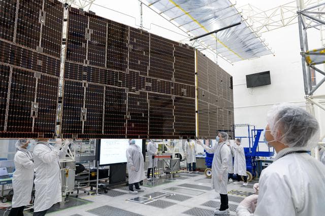 NASA image: Unfolding Psyche's Giant Solar Arrays