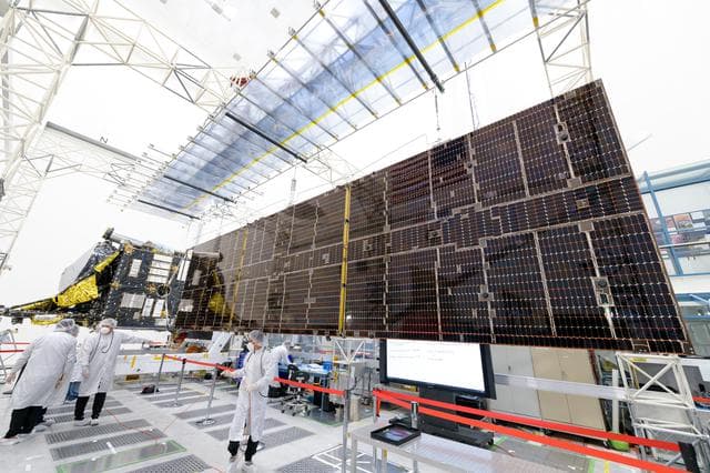 NASA image: One of Psyche's Solar Array Successfully Deployed