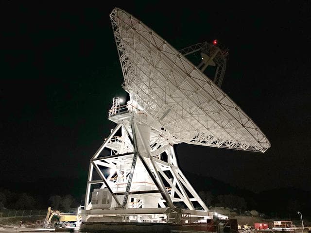 NASA image: The Deep Space Network's New DSS-53 at Night