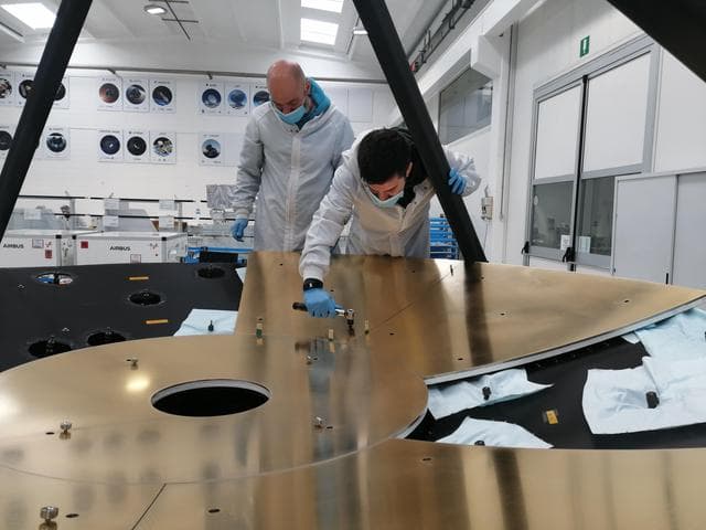 NASA image: Nine-Paneled Mirror for ASTHROS