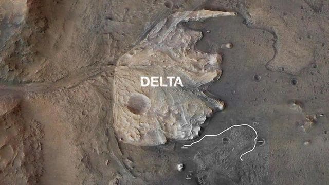 NASA image: Perseverance's Route to the Delta