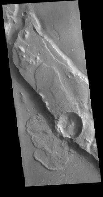 NASA image: Tiu Valles Landslide