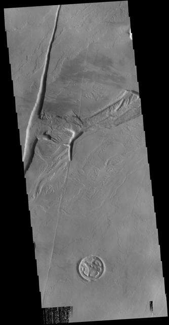NASA image: Olympica Fossae