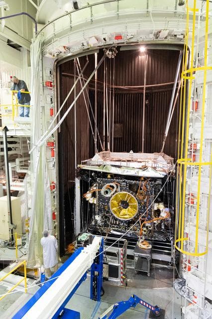 NASA image: Tall Order: NASA's Psyche in TVAC Testing