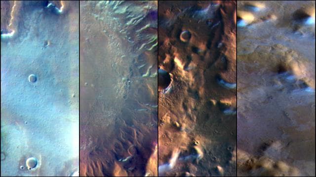 NASA image: Four Images of Morning Frost on Mars