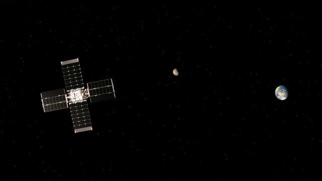 NASA image: Lunar Flashlight's Trajectory Correction Maneuver (Illustration)
