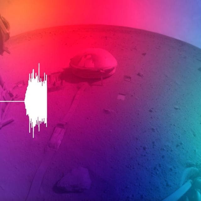 NASA image: Seismogram and Sonification of InSight's Big Martian Quake