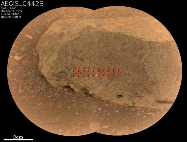NASA image: Perseverance's SuperCam Uses AEGIS For the First Time