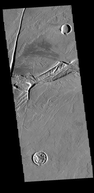 NASA image: Olympica Fossae