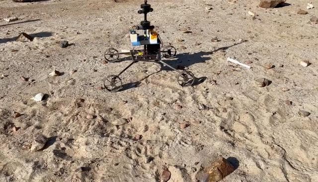 NASA image: Sample Recovery Helicopter Model Gets a Test