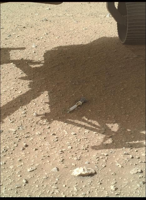 NASA image: WATSON Documents Final Tube Dropped at Three Forks Sample Depot