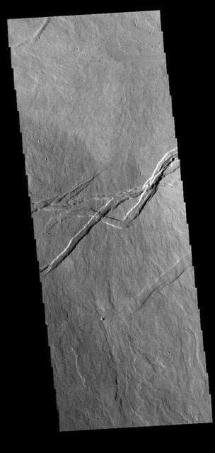 NASA image: Tharsis Lava Flows