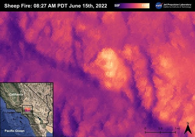 NASA image: Sheep Fire