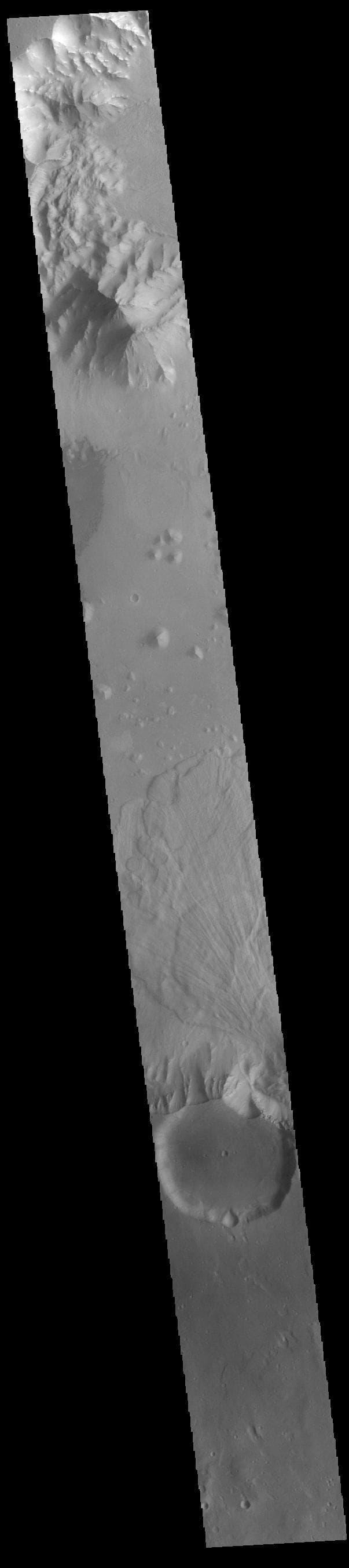 NASA image: Ganges Chasma Landslide