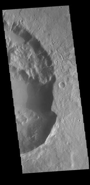 NASA image: Arabia Terra Crater
