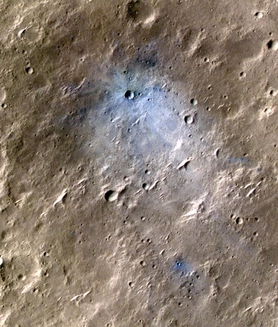 NASA image: InSight-Detected Impact in May 2020