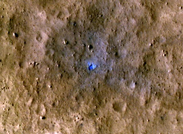 NASA image: InSight-Detected Impact in August 2021