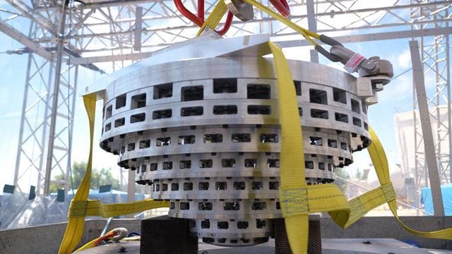 NASA image: SHIELD Prototype Attached to Drop Tower