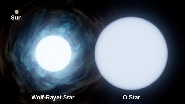 NASA image: Comparing Sizes: the Sun and WR 140