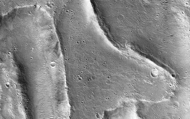 NASA image: Landforms in Ares Vallis