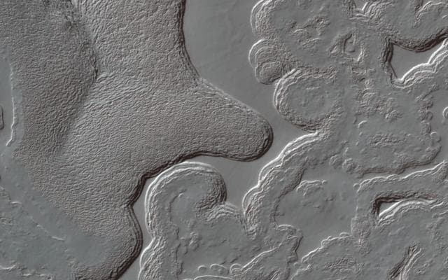NASA image: The Ever-Changing Swiss Cheese of Mars